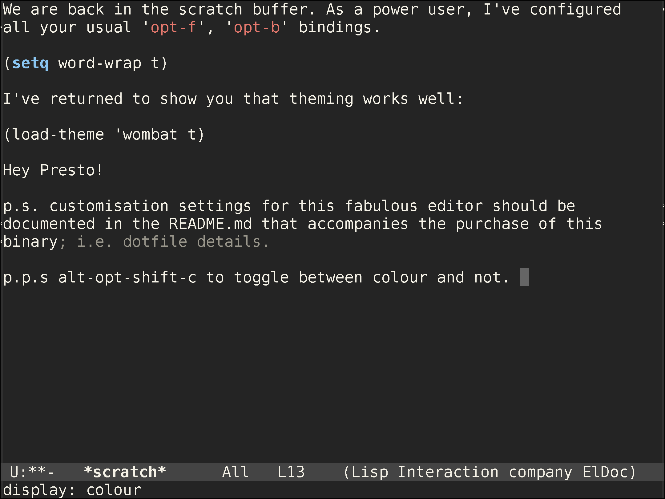 emacsgui — GUI Emacs on e-ink screenshot