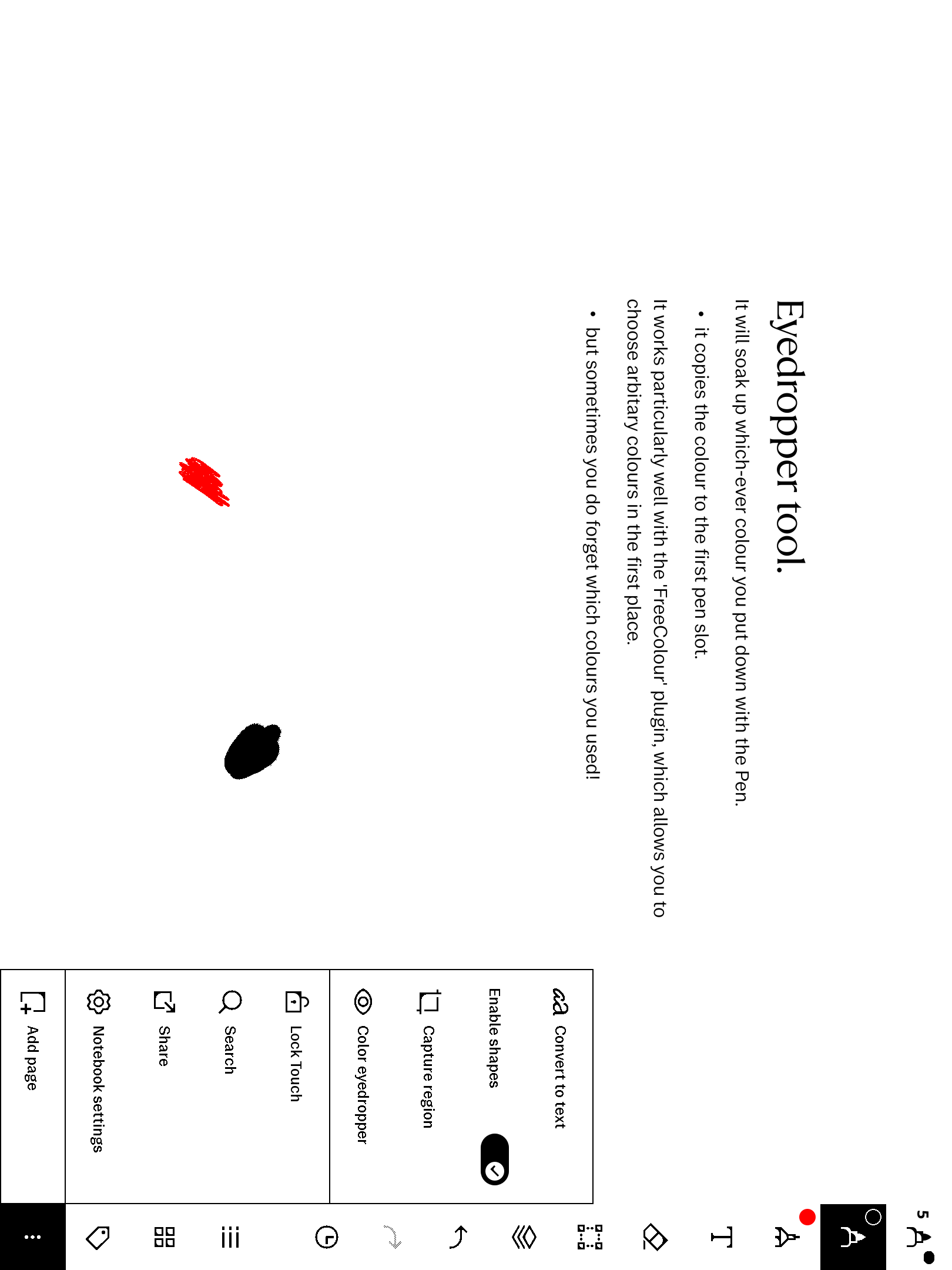 eyeDropper — tap a stroke, steal its colour screenshot