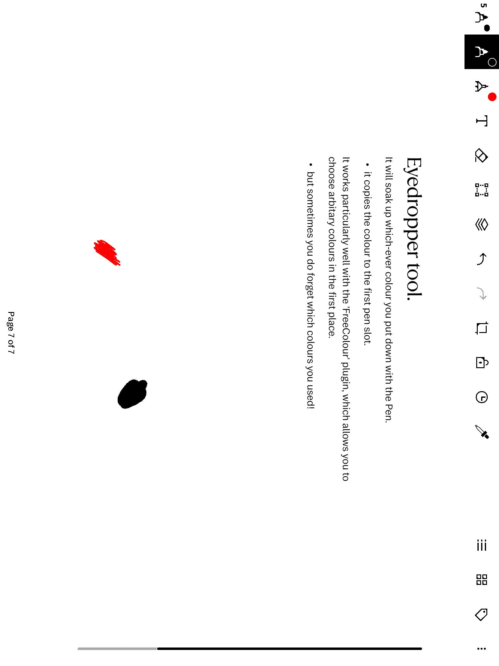 eyeDropper — tap a stroke, steal its colour screenshot