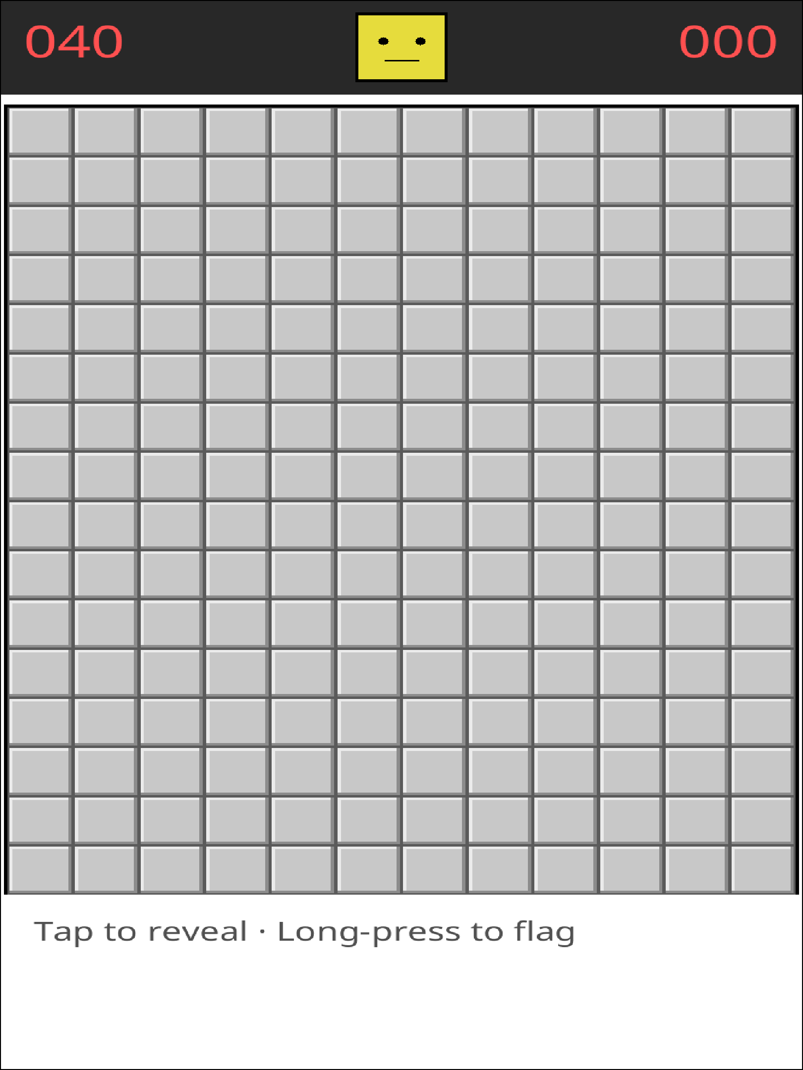 Minesweeper — reMarkable Paper Pro screenshot