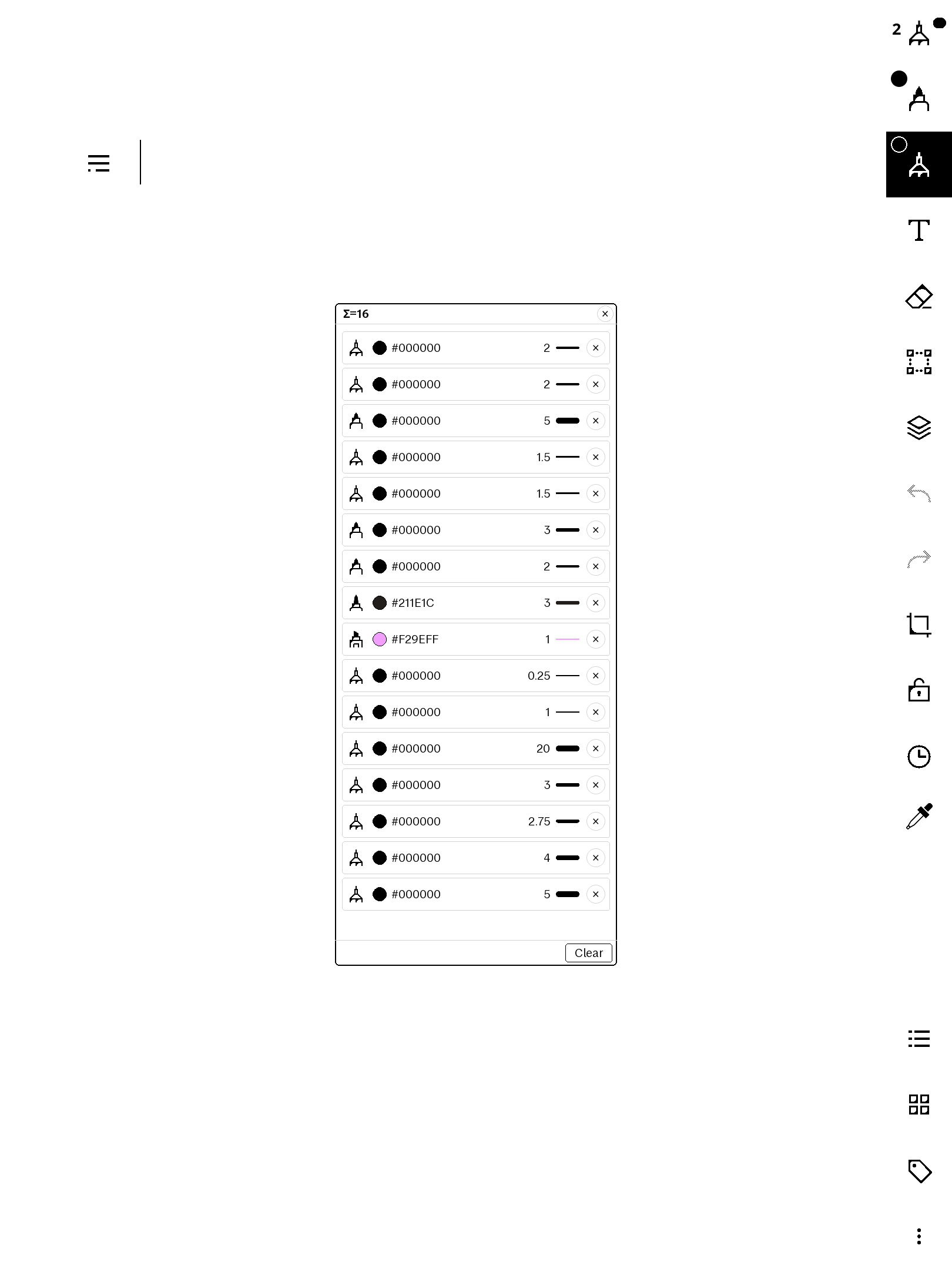 penHistory — per-document pen-history popup for the Paper Pro screenshot