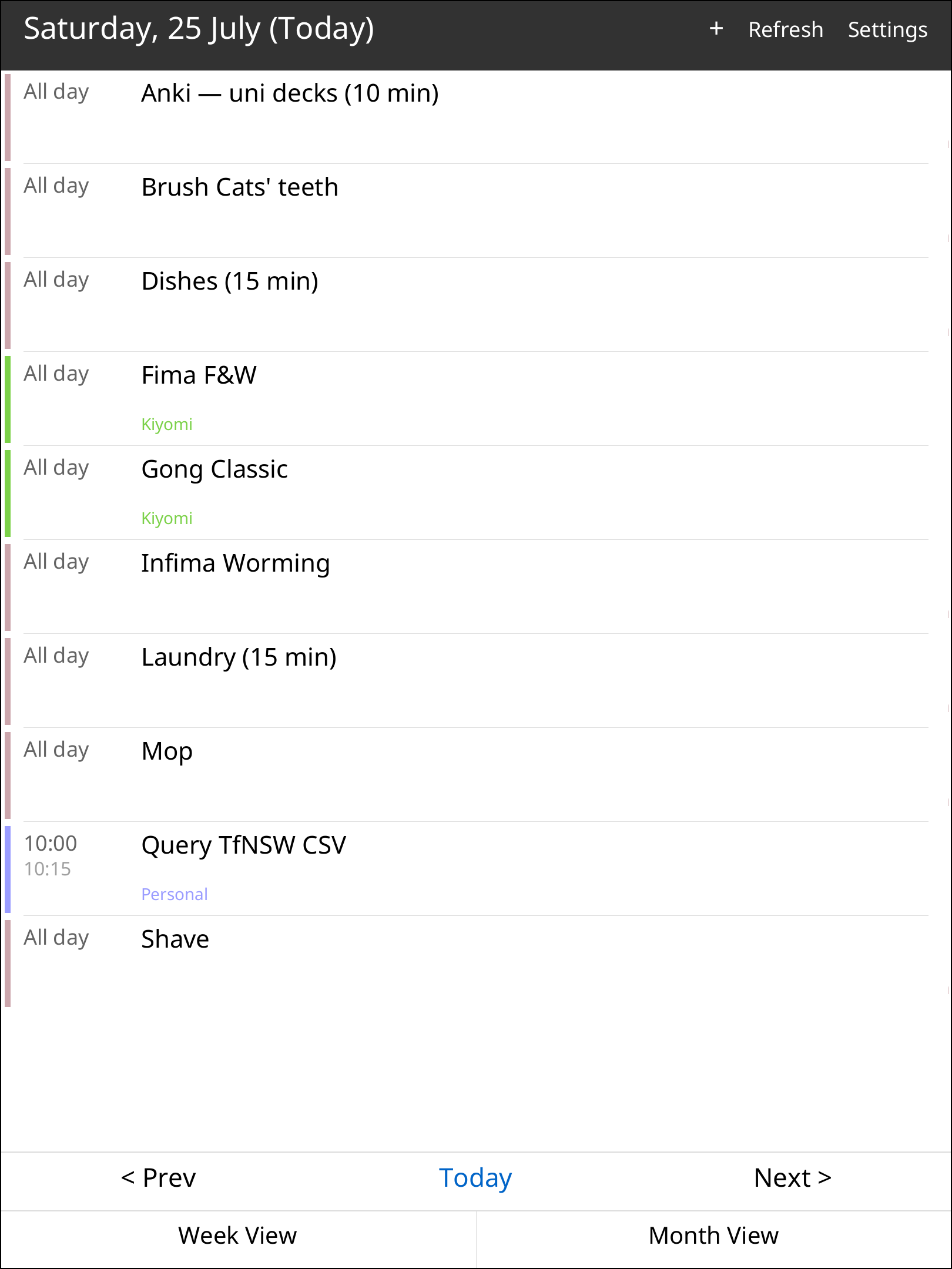 reGenda — CalDAV calendar for the reMarkable Paper Pro screenshot