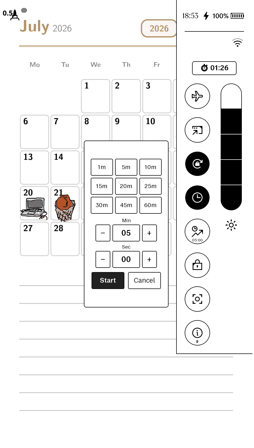 shoppingMode — close the folio, keep the page (rM Move) screenshot